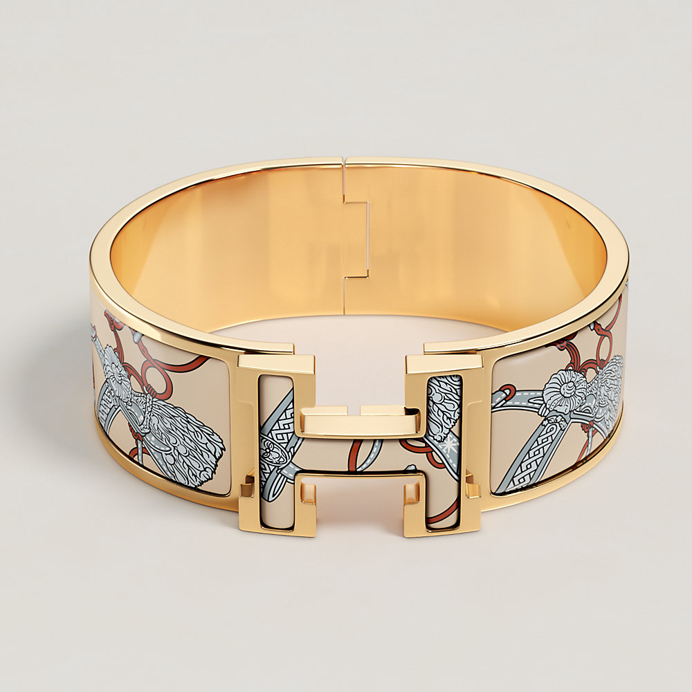 美品　HERMES エルメス　クリッククラック　シャツ　ブラウス　ジャケット エナメルブレスレット 《クリック・クラックH》 | Hermès